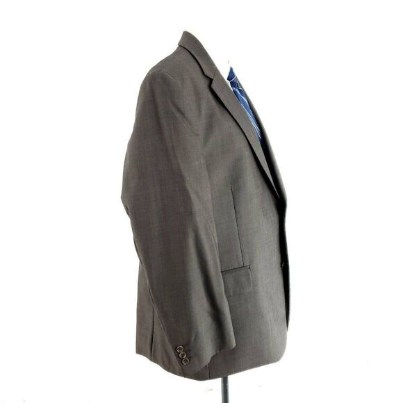 Savile Row Alexandre London Wool 2 Button Blazer 44R Beige Birdseye - Picture 6 of 10